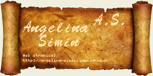 Angelina Simin vizit kartica